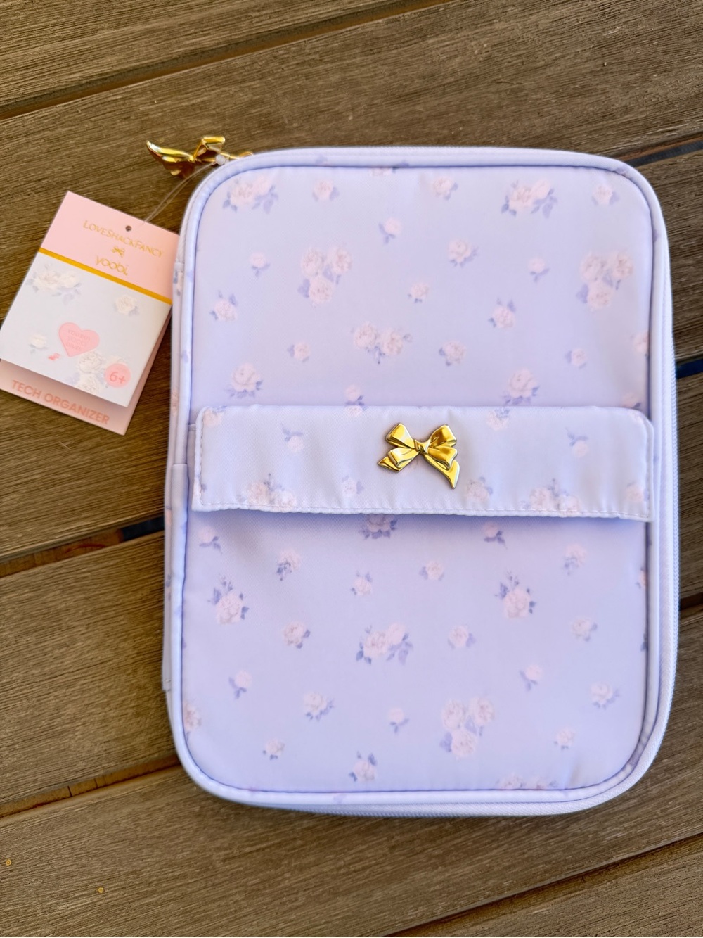 LoveShackFancy × Target Yoobi Blooming Everblooming Rosettes Tech Organizer